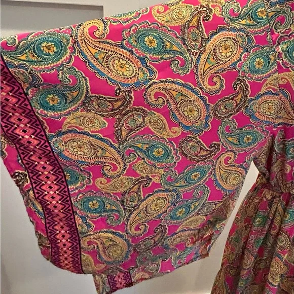 Boho Long Flutter Sleeve Maxi Dress - Picture 3 of 6